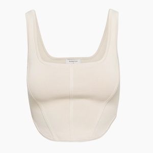 Aritzia babaton sculpt knit bustier tank